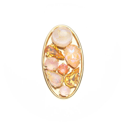 Goldener Ring EIGHTY peach fuzz mix