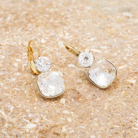 Goldener Ohrhänger SONPETITE crystal