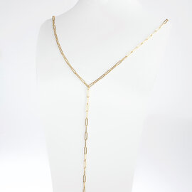 Goldene Halskette Y-LAKA