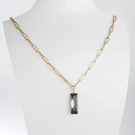 Goldene Halskette BAGUETTE