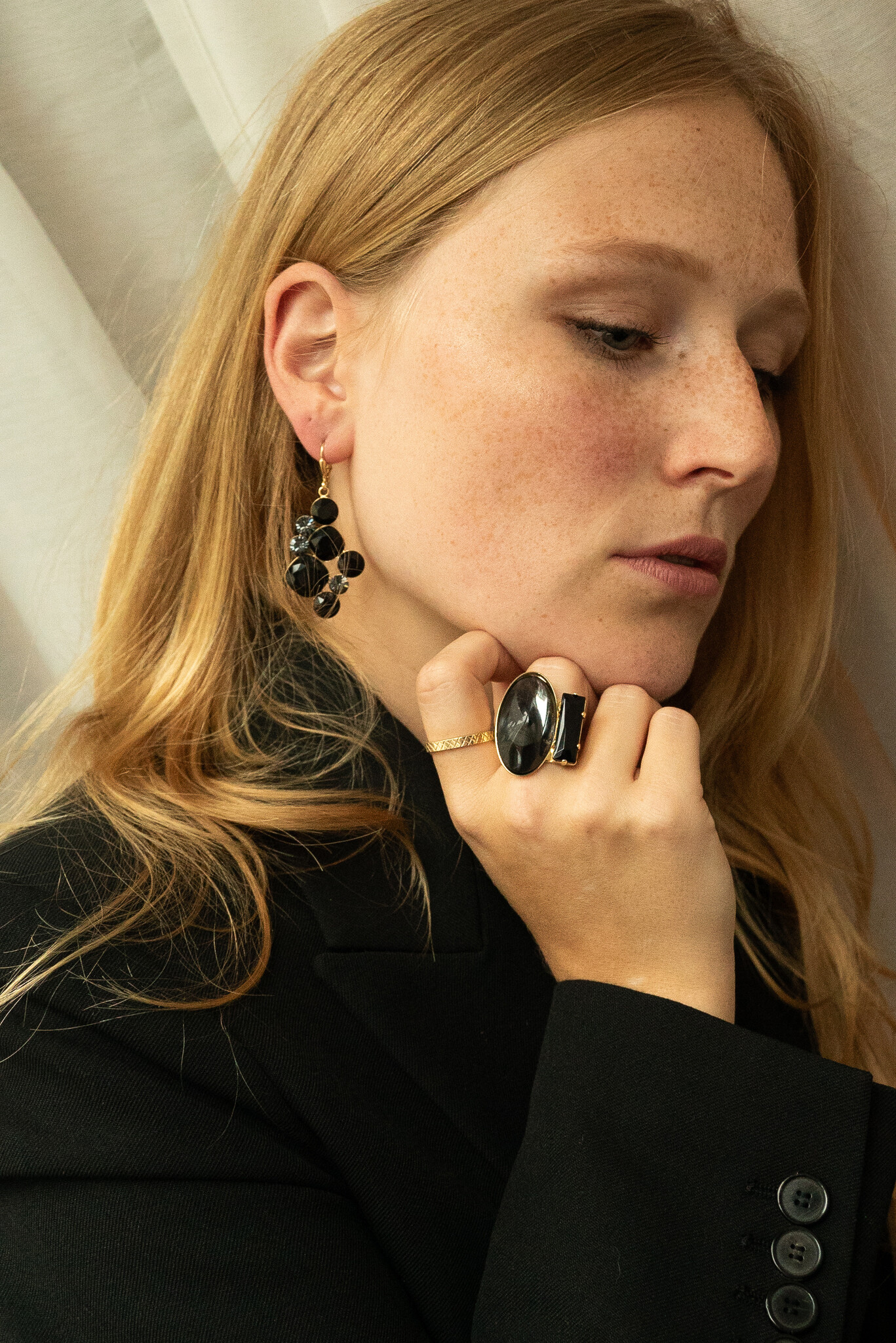 Ringe mit geschliffenen Kristallen, handmade Cabochons & ohne Steine