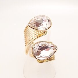 Goldener Ring TARA vintage rose