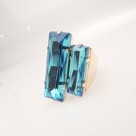 Goldener Ring BAGUETTE