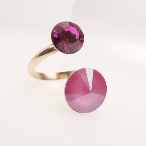 Goldener Ring SÉTE pink