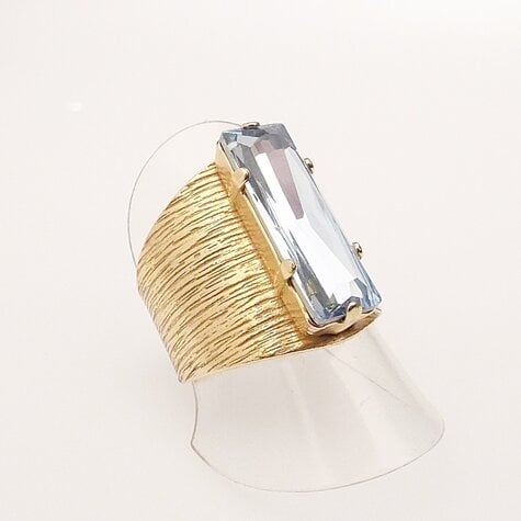 Goldener Ring NOVA hellblau