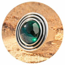 Silberner Ring ESPIRAL