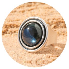 Silberner Ring UFO