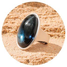 Silberner Ring OVALE