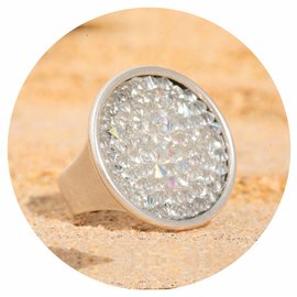 Silberner Ring ROCAS