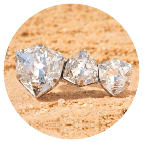 artjany Trillant Ring mit Kristallen in crystal