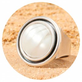 Silberner Ring UFO