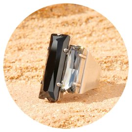 Silberner Ring BAGUETTE