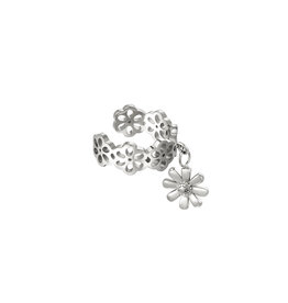 By Moise EARCUFF BLOEMETJES ZILVER