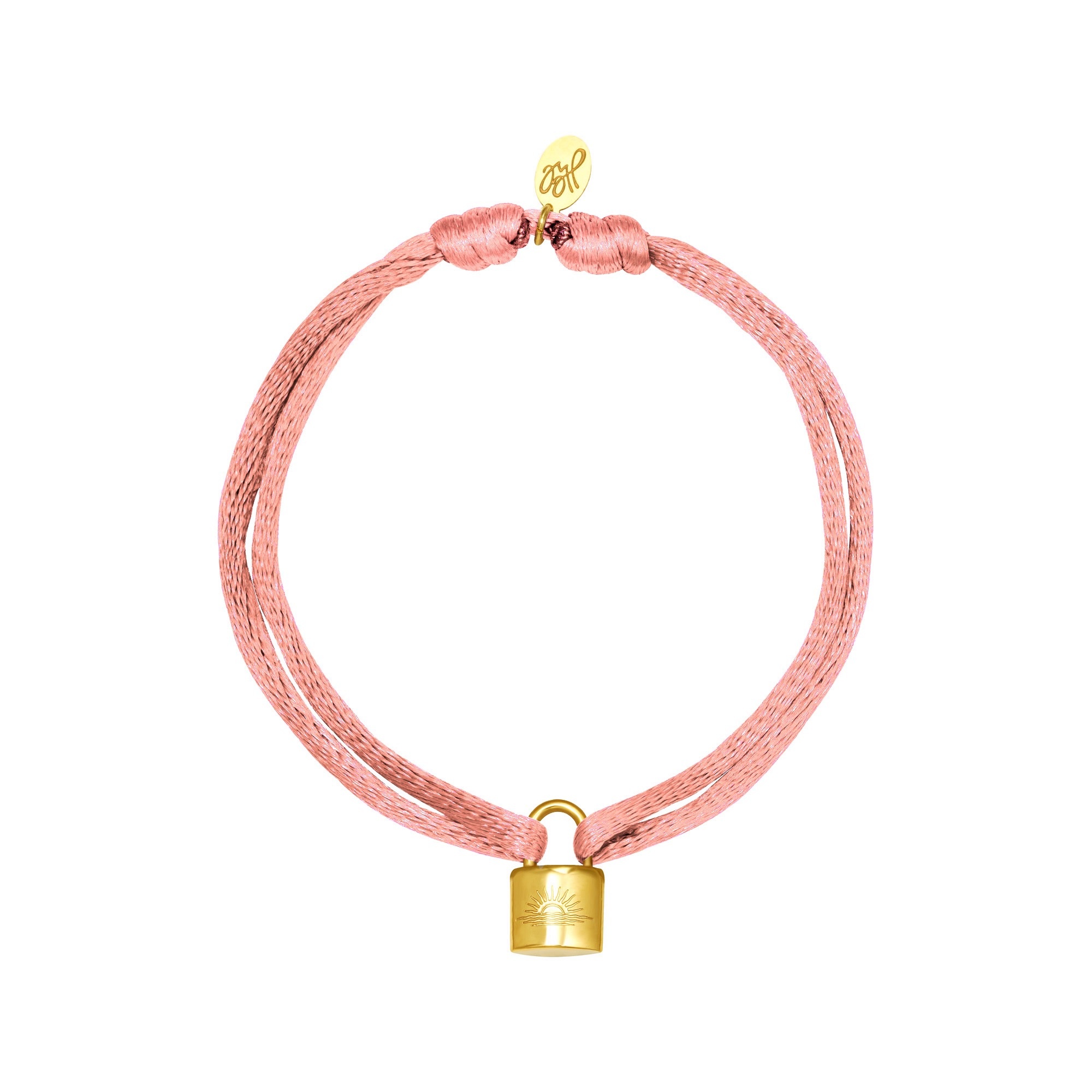 By Moise ARMBAND SATIN LOCK ROZE