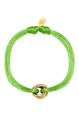 By Moise ARMBAND SATIN KNOT GROEN