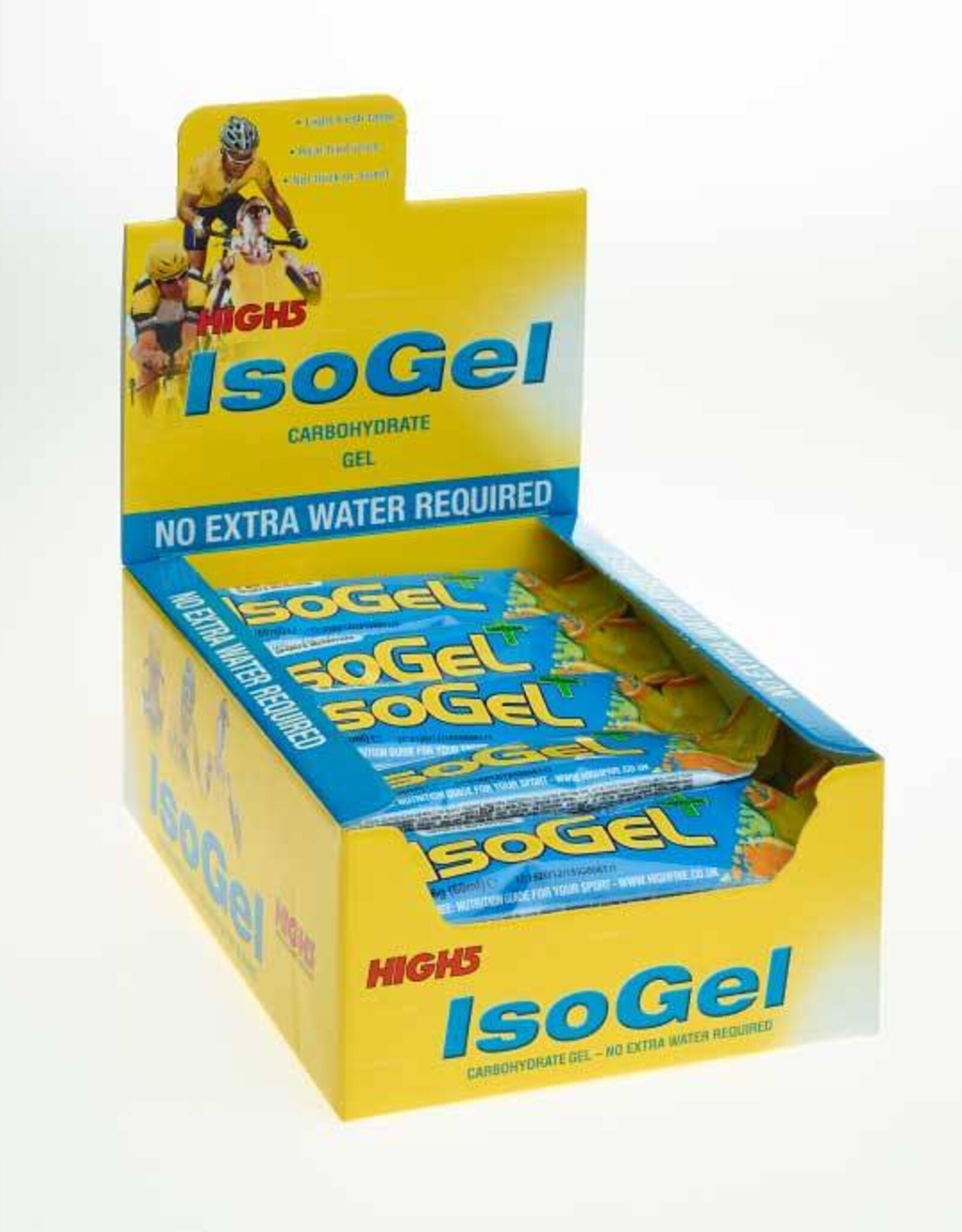 High5 High5 Isogel Plus Cafeine DOOS (25 stuks)