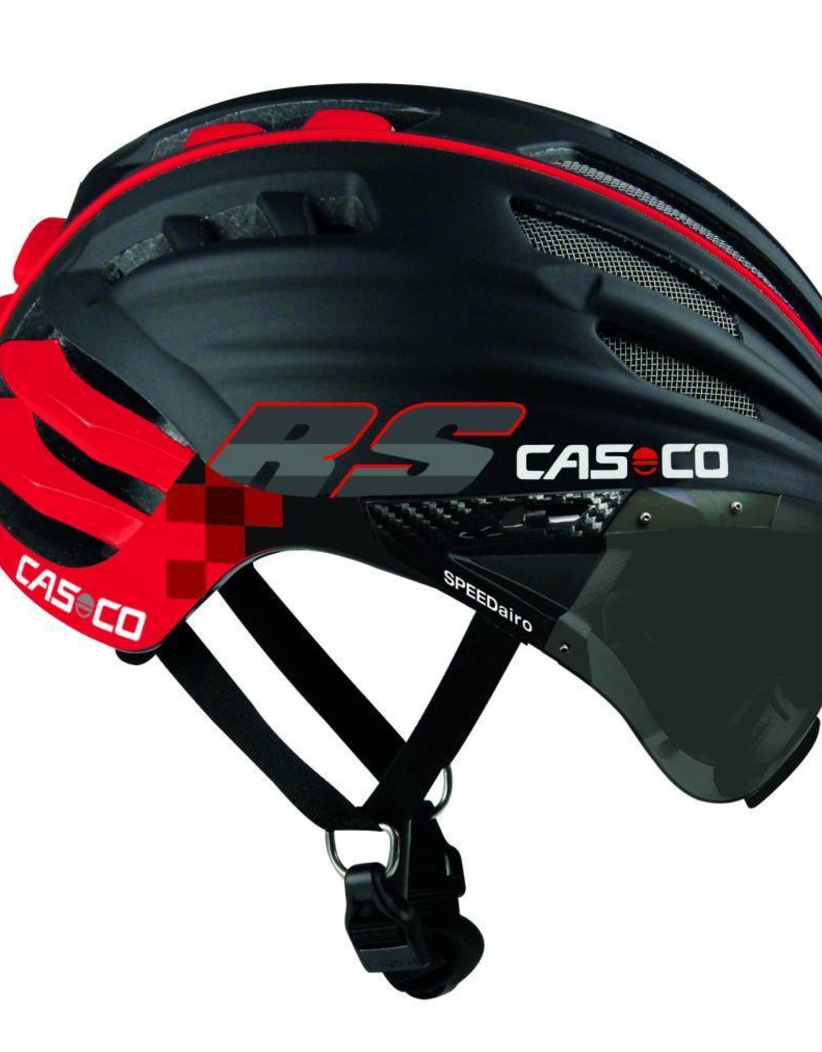 Casco Casco SpeedAiro RS Zwart - Rood