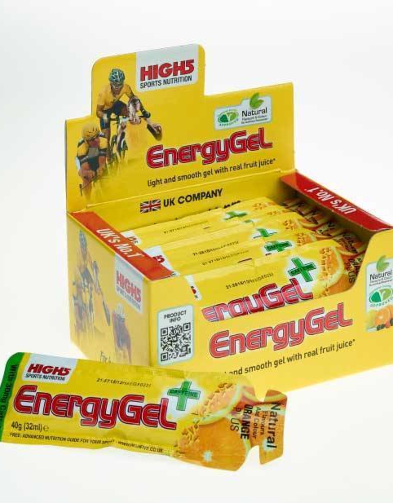 High5 High5 Energiegel Plus Cafeine DOOS (20 stuks)