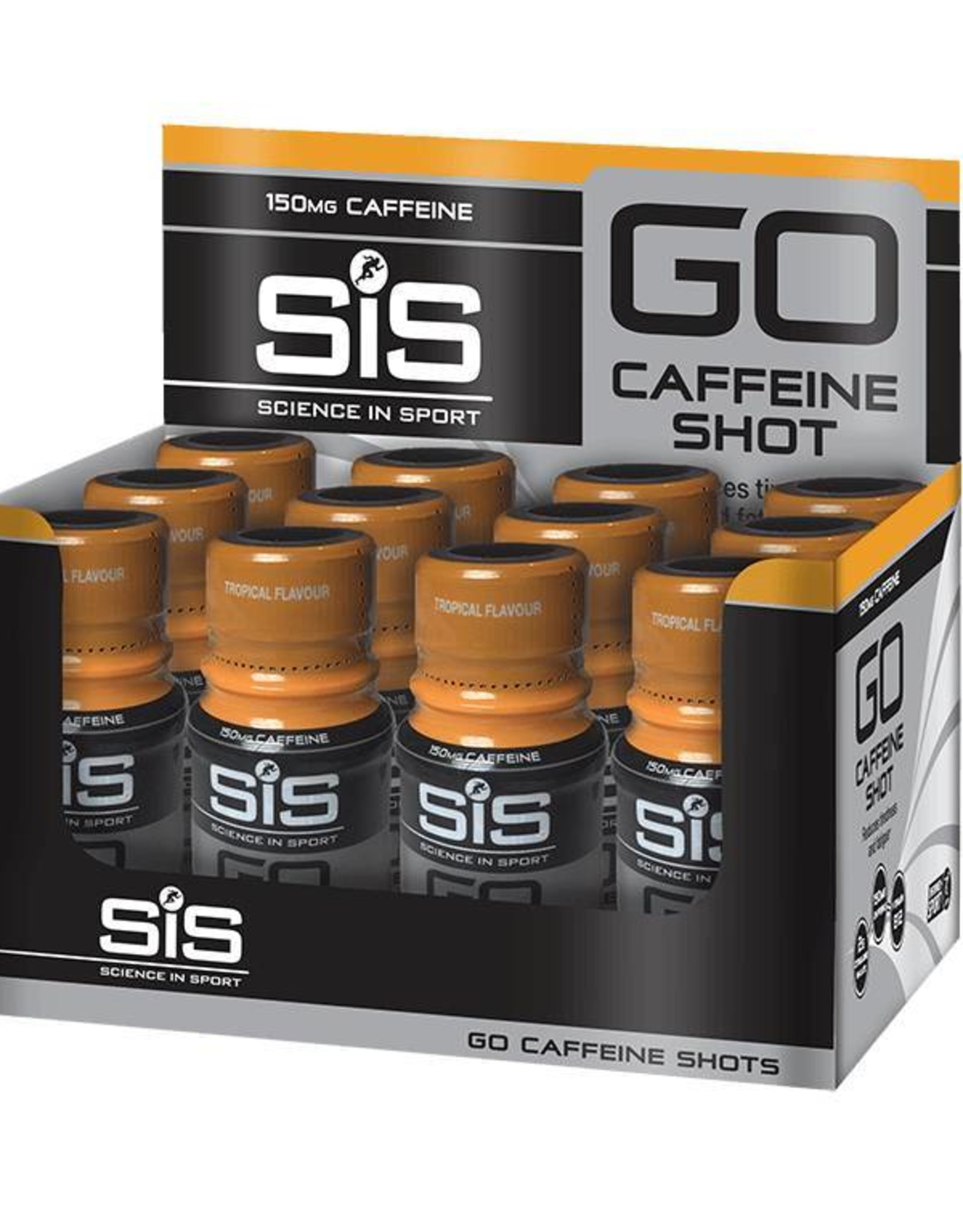 SIS (Science in Sports) SIS Go Cafeine Shot DOOS (12x60ml) - 150mg Cafeine