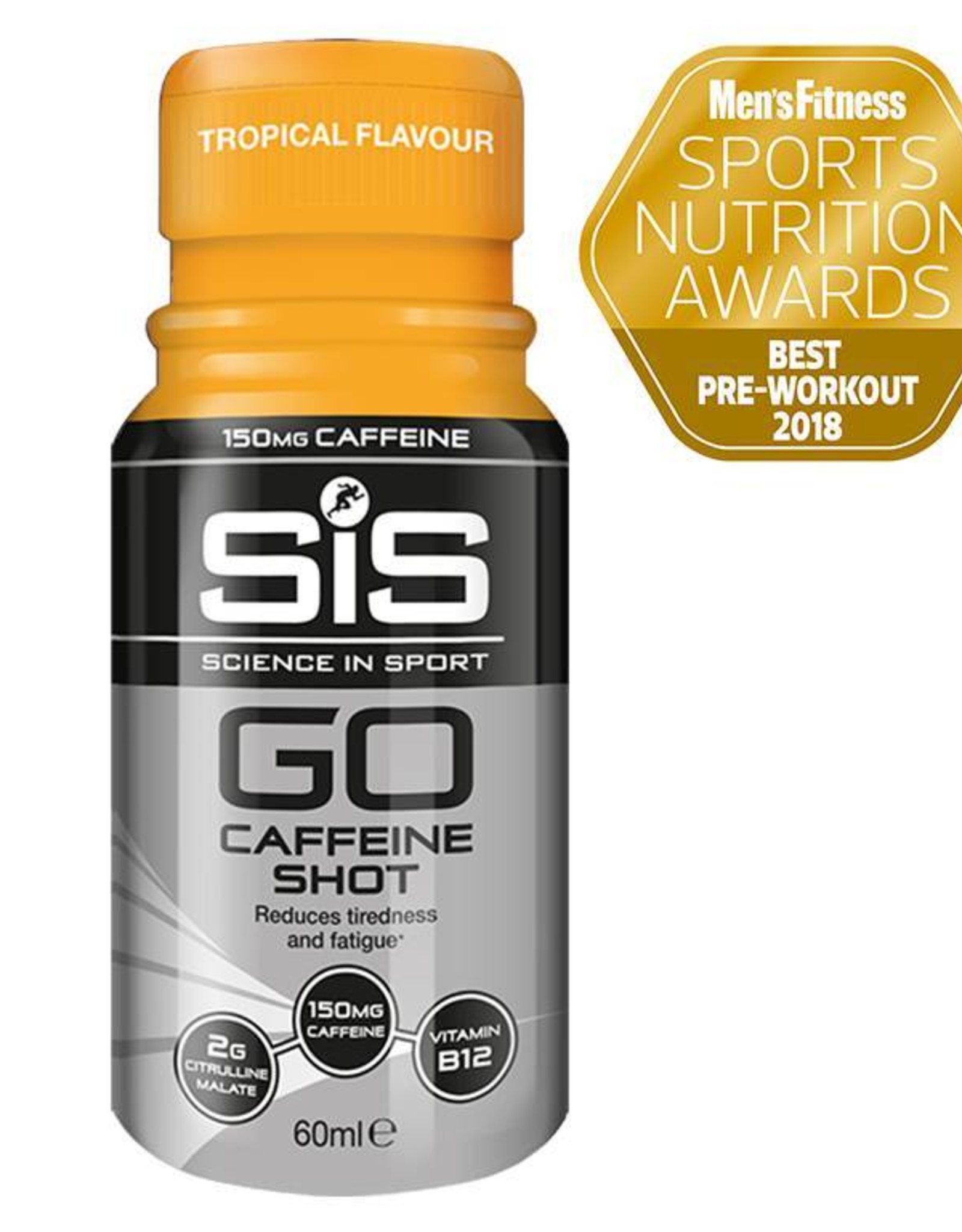 SIS (Science in Sports) SIS Go Cafeine Shot DOOS (12x60ml) - 150mg Cafeine