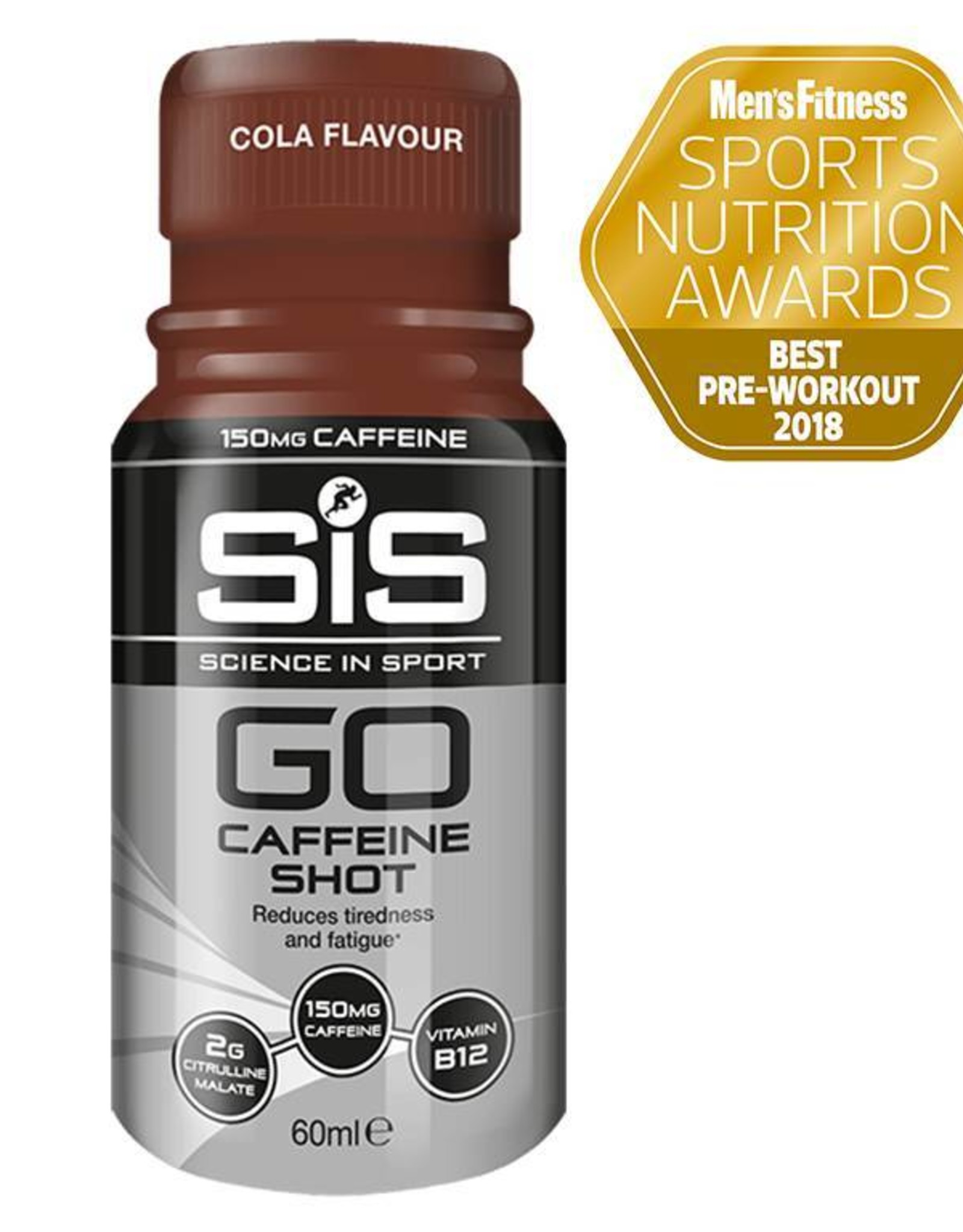 SIS (Science in Sports) SIS Go Cafeine Shot DOOS (12x60ml) - 150mg Cafeine