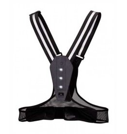 Nathan Nathan LightFit Blacklight Reflectie hardloopvest Zwart