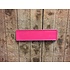 Donker roze midi Kentekenplaat met naam 34x9