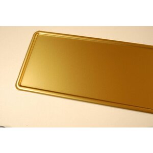 Gouden kentekenplaat met naam