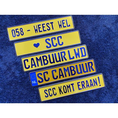 Cambuur Kentekenplaat