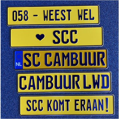 Cambuur Kentekenplaat