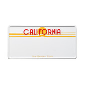 California kentekenplaat met naam