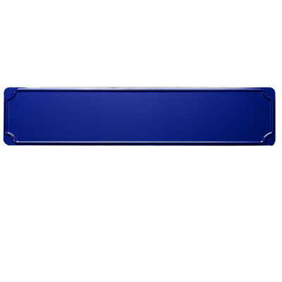 Straatnaambord blauw