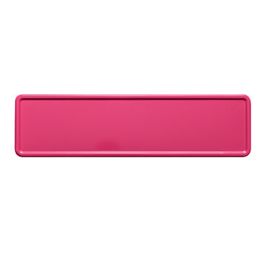 Donker roze midi Kentekenplaat met naam 34x9