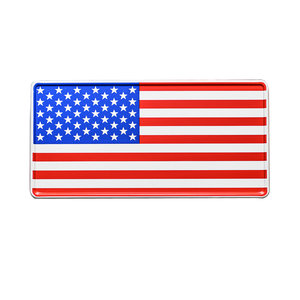 Amerikaanse vlag Kentekenplaat met naam