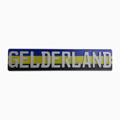 Vlag Gelderland kentekenplaat met naam