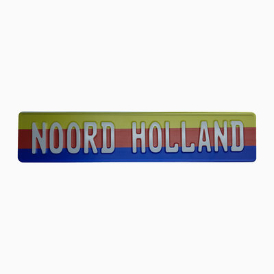 Noord Hollandse vlag kentekenplaat met naam