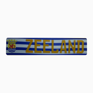 Vlag Zeeland kentekenplaat met naam