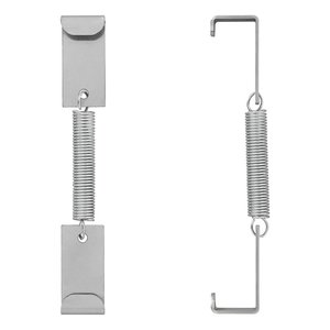 Kentekenplaatklemmen met veermechaniek,  per 2 stuks