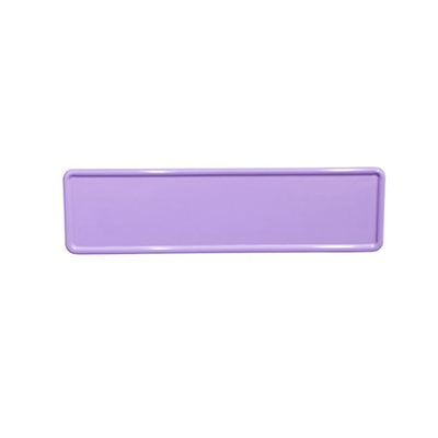 Midi Kentekenplaat lila ca. 34x9 met naam
