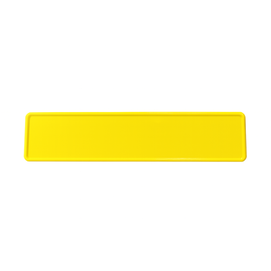 Citroengele Kentekenplaat met naam