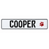 Sticker hondenpootje rood of zwart