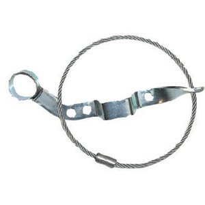 Hulpkoppeling staalkabel met houder voor stekker