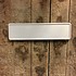 Witte midi kentekenplaat met naam 34x9cm