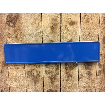 Kobalt / Middel blauwe kentekenplaat met naam