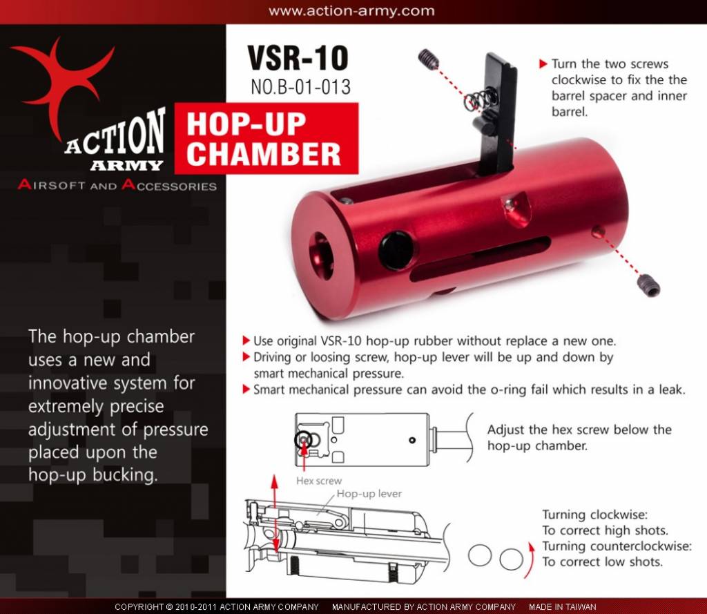 Action Army Action Army VSR-10 Hop up chamber