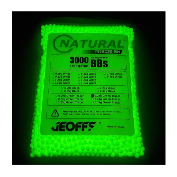 Geoffs Geoffs Natural Precision 0.28g - 3000 bio tracer bb's
