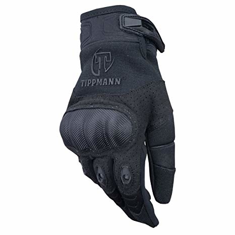 Tippmann Attack Gloves Hard Knuckle - Black