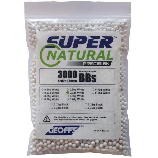 Geoffs Geoffs Super Natural Precision 0.32g - 3000 bio bb's