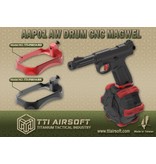 TTI Airsoft TTI CNC Drum Magwell for AAP01 - Red