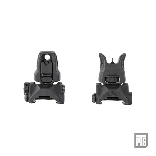 PTS Syndicate PTS EP Back Up Iron Sight Set (EP BUIS) Front+Rear - Black